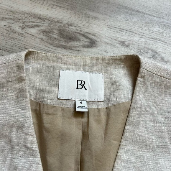 Banana Republic Beige Linen Vest - Picture 3 of 8